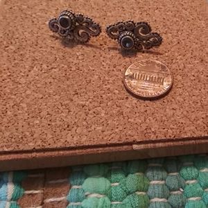 Sarda mystic topaz stone earrings set in sterling